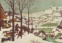 Cazadores en la nieve 1565