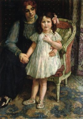 Retrato de señora Goldner Max y de su hija Juliette