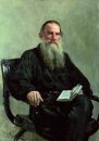Portret van Leo Tolstoj 1887