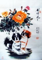 Dog - la pintura china