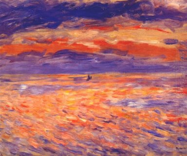 Coucher de soleil à la mer 1879