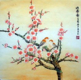 Burung-Plum - Lukisan Cina