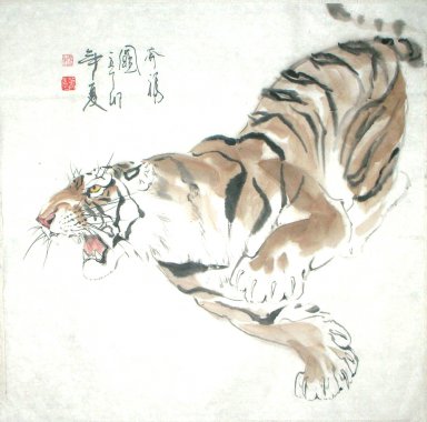 Tiger - Lukisan Cina