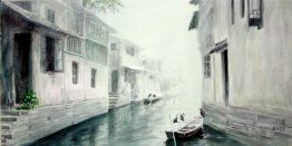 A countryside, watercolor - Chinese Painting