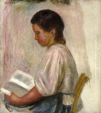 Chica joven que lee 1904