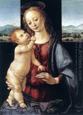 Madonna och barn med en granatäpple