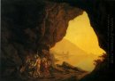 Una gruta en el Reino de Nápoles con bandidos 1778