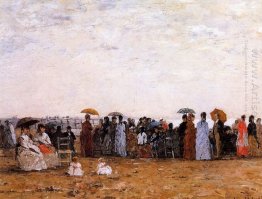 Trouville Beach scen 1869