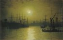 Nightfall auf der Themse 1880