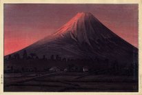 Fuji nära Tamaho (rosa varianten)