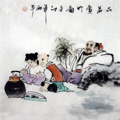Дети - китайской живописи