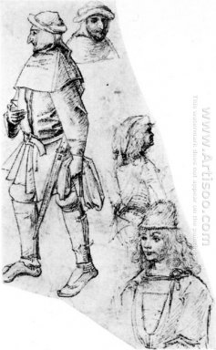 Um camponês E Três Bustlength Figuras 1515