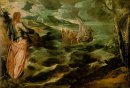 Cristo en el mar de Galilea 1580
