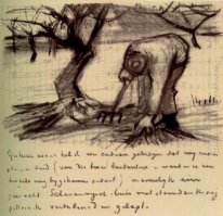 Gardener Perto De Uma árvore Gnarled da Apple 1883