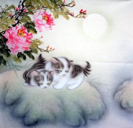 Kat - Chinees Schilderij
