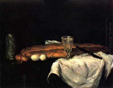 Stillleben mit Brot und Eiern 1865