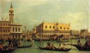 piazzetand des Dogen Palast aus dem bacino di San Marco