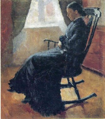 Zia Karen sulla sedia a dondolo 1883
