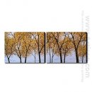 Tangan-Dicat Oil Painting Landscape Landscape - Set 2