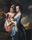 Portrait Of Sarah Carver And Her Daughter Sarah