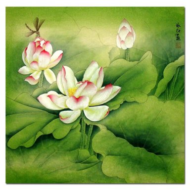 Lotus -Été - Peinture chinoise