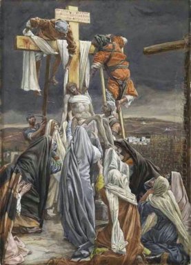 A Descida da Cruz Ilustração para a vida de Cristo