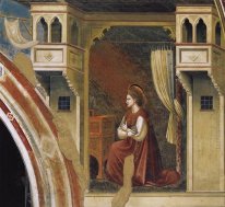 Anunciação A Virgin receber a mensagem de 1306