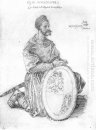 retrato de capitán felix hungersperg rodillas