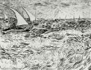 Un barco de pesca en mar 3 1888