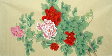 Pivoine - Peinture chinoise