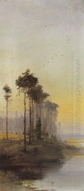 Landscape Dengan Pinus