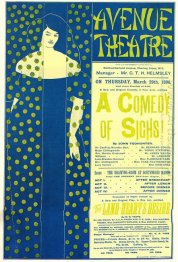 poster advertising a comedy of sighs a play by john todhunter 18