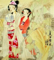 Belle Dame - Peinture chinoise