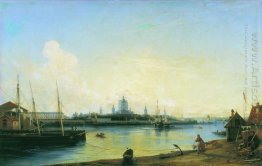 Smolny como visto de Bolshaya Okhta