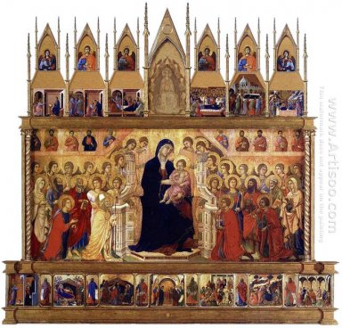 Vierge et l\'Enfant sur ​​un trône avant 1311