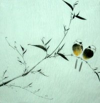 Bamboo - Pittura cinese