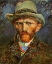 Autoportrait avec un chapeau gris 1887 Felt