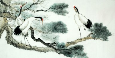 Crane - Peinture chinoise