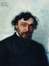 Portret van de kunstenaar Ivan P Pohitonov 1882