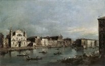 Het Canal Grande met Santa Lucia en de Scalzi