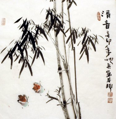 Bamboo - Pittura cinese