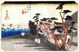 Oiso Toraga Ame chuveiro 1835
