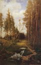 clairière dans une forêt de pins 1883