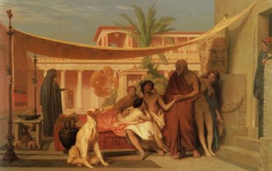 Sócrates busca Alcibíades en la Cámara de Aspasia