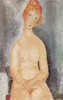 sentado desnudo 1918