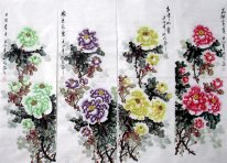 Pivoine - FourInOne - Peinture chinoise