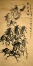 Horse-papier antique - Peinture chinoise