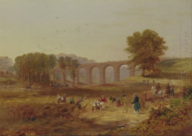 John Wilson Carmichael - Corby Viaducto, el Newcastle