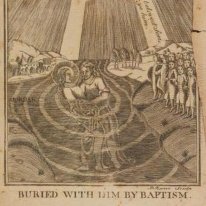 Jesus i Jordanfloden med Johannes Döparen