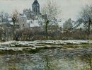 L'église de Vétheuil sous la neige 1879